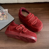 KYLETHOMASW  -  Platform Retro Women Winter New Versatile Round Head Comfortable Warm Sneakers