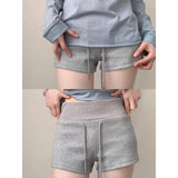 KYLETHOMASW  -  Red Drawstring Wide Leg Casual Pants Women's Loose Lazy Style Versatile Slimming Shorts Summer New Style High Waist Straight
