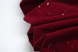 KYLETHOMASW  -  Shiny Patchwork Dress Women Slash Neck Ruched Shaped Waist Cleavage Casual Atmosphere New Fashion Trend Streetwear