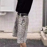 KYLETHOMASW  -  Y2k Clothes Calf-length Pants Leopard Spring Summer Vintage Loose Pantalones De Mujer Streetwear Fashion Trousers