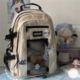 KYLETHOMASW  -  Large Capacity Travel Mochilas Mujer Preppy Style Mochila Student Bag Spacious Durable Backpack Unisex Bags for Woman