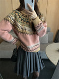 KYLETHOMASW  -  Sweet Women Sweaters Retro Knitted New Slim Pullovers Fashion 2025 Casual OL Daily Office Lady Winter Gentle