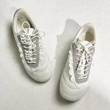 KYLETHOMASW  -  Luxury Designer Shoes for Women Retro Sneakers Lace Trim Flower Decoration Soft Sole Training Shoes New Cute Kawaii Casual Shoes