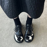KYLETHOMASW  -  Women's Soft Sole British Style Flats Fashion Casual Loafers Comfortable Rubber Bottom Non-slip Shoes