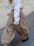 KYLETHOMASW  -  Plaid Wide Leg Pants Women Oversized Sweatpants Streetwear Baggy Joggers Korean Lazy Fashion High Waist Full Trousers
