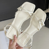 KYLETHOMASW  -  Wine Red Footwear New In Women Heeled Sandals Shoes 2025 Female Fashion Buckle Ladies High Heels Sandals Pumps Shoes Big Size