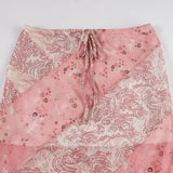 KYLETHOMASW  -  Girly Retro Irregular Mesh Patchwork Skirt Versatile Holiday Style Mid-length