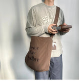 KYLETHOMASW  -  Men and Women Streetwear Travel Crossbody Bags Korean Letter Embroidery Y2k Handbags Trendy Casual All Match Shoulder Bag Women
