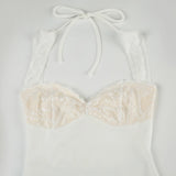 KYLETHOMASW  -  Solid Lace Spliced A-Line Women Mini Dresses Backless Design Sexy Fashion New Summer Hottie Dresses