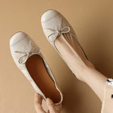 KYLETHOMASW  -  New Womens Shoes Exquisite Soft Leather Round Head High Heels for Woman Elegant French Casual Shoes Designer Shoes Zapatos Mujer