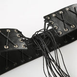 KYLETHOMASW  -  Western style retro personalized tassel strap with corns belt, niche and versatile, fashionable waist cinching and slimming belt