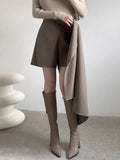 KYLETHOMASW  -  Retro Western Style Irregular Half Length 2025 Spring Autumn Women New Design Sense High Waist Versatile Elegant Skirts