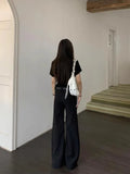 KYLETHOMASW  -  Y2k Vintage Streetwear Wide Leg Pants Women American Retro Female Grunge Casual Fashion Loose Trousers Summer 2024