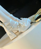 KYLETHOMASW  -  Original Lo Shoes Spring and Autumn New Fashion Round Toe Bow Sweet Cute Japanese Style Thick Sole High Heel Women's Pumps