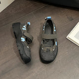 KYLETHOMASW  -  Women's Retro Style Shallow Mouth Casual Mary Jane Autumn New Fashion Versatile Comfortable Thick Soled Sports Single Shoes