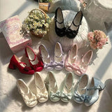 KYLETHOMASW  -  Original Lolita Style Leather Shoes for Women Spring and Autumn Mary Janes Round Head Sweet Cute Elegant Casual Lady Pupms