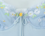 KYLETHOMASW  -  Summer Dress Women French Fashion Ladies Elegant Suspender Dress Embroidered Flowers Lace Sexy Mini Dress Female