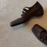 KYLETHOMASW  -  Women Sheepskin Square Toe Slip-on Pumps Elastic Band Cross Strap Wedge Med Heel Casual Female Daily Dress Heels Shoes Fashion