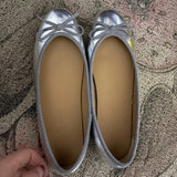 KYLETHOMASW  -  Luxury Designer Shoes for Women Quality Patent Leather Ballet Flats Women Round Toe Slip on Daily Wedding Shoes Zapatos Mujer