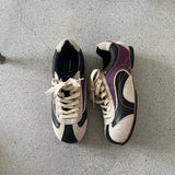 KYLETHOMASW  -  Tennis Lace-Up Hike Shoes Sneakers Cross-tied Comfort Casual Flats Shoes Woman High Quality Sport Shoes Female Sneakers