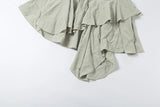 KYLETHOMASW  -  Harajuku Double-breasted Cropped Shirt Y2k Aesthetic Women Solid Slim Fit Blouse Streetwear Double-breasted Grunge Blusas
