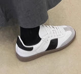 KYLETHOMASW  -  Women's Genuine Leather Outdoor Walking Shoes Casual  Fashionable Sports Platform Shoes For Women White Flat Shoes For Women
