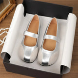 KYLETHOMASW  -  Flat Shoes Women's Widened Fattened Large Size Womens Shoe Mary Jane Shoe Women Retro Versatile Sports  Pumps Flat Ballet Shoes