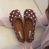 KYLETHOMASW  -  Women Tabi Ninja Shoes Fashion Design Woman Microfiber Leather Comfy Flats Split Toe Slippers Soft Bottom Loafers Moccasins