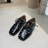 KYLETHOMASW  -  Women's diamond flat  fashionable shoe Comfortable Casual Flats Female Retro Shoes Low Heeled Soft Soled Flat Shoes