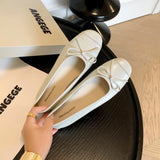 KYLETHOMASW  -  Spring and summer ballet flat shoes women's bow fashionable and comfortable work shoes women's work shoes single shoes flats