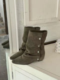 KYLETHOMASW  -  High-end Versatile Retro Chunky Heel Pointed Boots New Slim-enhancing Short Shaft Boots