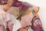 KYLETHOMASW  -  Ruffles V neck Floral Print Chiffon Full Sleeve Dress Woman Ball Tassel Lacing up Bow Waist Mini Summer Dresses Femme Robe