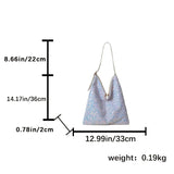 KYLETHOMASW  -  Sparkling Sequin Large Tote Bag Fashion Trendy Elegant All-Match Shoulder Bag Casual Large Capacity Handbag