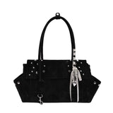 KYLETHOMASW  -  Women's PU Leather Rivet Star Handbag Sweet Cool Niche Aesthetic Daily Street Shoulder Tote Bag New Handbags and Purses