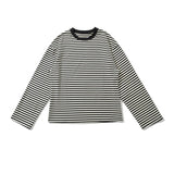 KYLETHOMASW  -  Vintage Striped Long Sleeve T Shirt Women O Neck Casual Autumn Tees Loose Tops