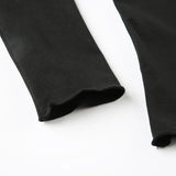 KYLETHOMASW  -  French basic lace patchwork square neck pleated chest slimming base shirt for women with pure temperament and lace inner top