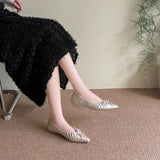 KYLETHOMASW  -  Fashion Pointed Toe Women Flats with Shoes Soft Butterfly-Knot Female Slip on Footwear Shallow Ladies Flats Shoes