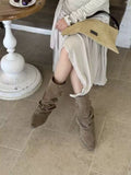 KYLETHOMASW  -  High-end Versatile Retro Chunky Heel Pointed Boots New Slim-enhancing Short Shaft Boots