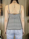 KYLETHOMASW  -  Y2k Bow Bandage Slight Strech Backless Striped Slim All Match Sleeveless Streetwear Tanks