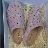 KYLETHOMASW  -  Crystal Holo Slippers Spring Summer Women Thick Bottom Sandals Slipper Female Outdoor Non-slip Flip-flops Beach Shoes