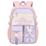 KYLETHOMASW  -  Side-Open Rabbit Children Backpack Oxford Korean Style Shoulders Bag Commute Refrigerator Style Door Opening Student School Bag