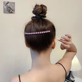 Kylethomasw Handmade Hair Combs Clips Tooth Plastic Hairpin Women Side Twist Comb French Floral Pearl Hairpin Girls Hair Accessories