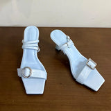 KYLETHOMASW  -  Fashion Ankle Strap Women High Heels Pumps Shoes New In 2025 Female Shallow Footwear Party Ladies Thin Heels Shoes Sandals