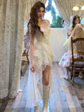 KYLETHOMASW  -  Summer Spring 2025 New Women Elegant French Style Dress Sleeveless Chic Female New Clothes Vestidos