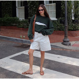 KYLETHOMASW  -  Crewneck Embroidered Fish Knit Sweater Long Sleeve Relaxed Fit 2025 Autumn Preppy Women Top Fashion Daily Casual Lady Pullover