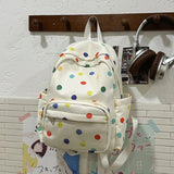 KYLETHOMASW  -  Colorful Wave Point Mochilas Mujer Fresh Teenage Girls Mochila Student Ita Bag Transparent Bolsas Ins Backpack Bags for Woman