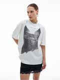 Kylethomasw Bikini Graphic White T Shirt Women Cotton Printed Short Sleeve Tee Summer Streetwear Casual Top Korean Aesthetic Clothes