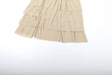 KYLETHOMASW  -  Ruched Tierred Design Long Skirts Woman Elastic High Waist Irregular Shape High Split High Street Versatile Style Bottoms