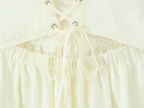 KYLETHOMASW  -  Sexy Backless Lace Up Summer Mini Sling Dress Women High Waist A-line Casual Dresses Holiday Robe