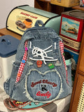 KYLETHOMASW  -  Love Embroidery Series Original Shoulder Cowboy Bag Student Party Bag Retro Handbag Y2k Backpack